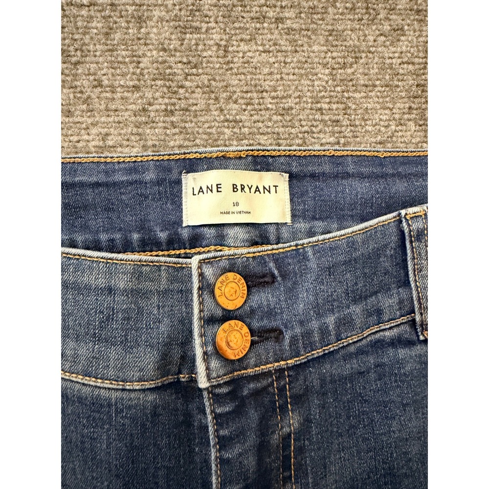 Lane Bryant Tighter Tummy‎ Bootcut Jeans Womens Size 18x32 Medium Wash High-Rise